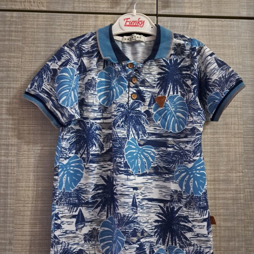 Polo shirt and shorts set for boy size 4 like new