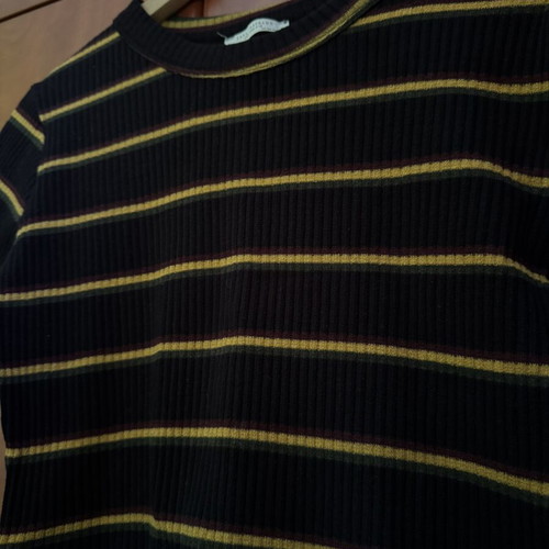 Zara cropped top used, size M fits S, black and yellow