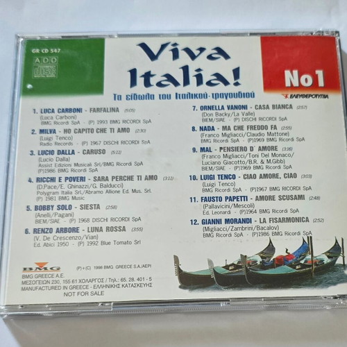 Viva Italia! No1 CD used