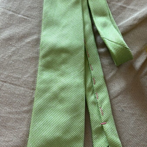 Pier Paolo La Rosa silk tie green, new