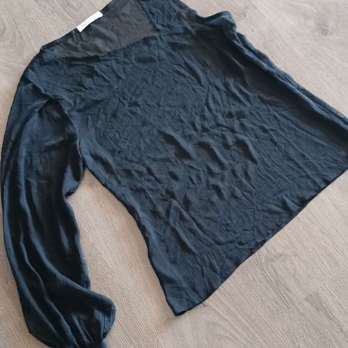 Melanie Lyne summer blouse L black like new