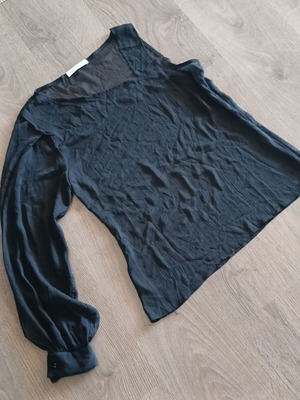 Melanie Lyne summer blouse L black like new