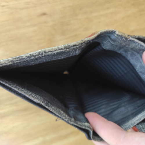 Wallet colorful leather used