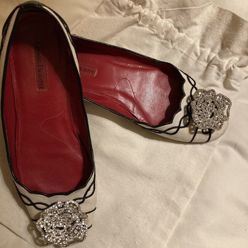 Cesare Paciotti ballerinas like new, white, size 37.5