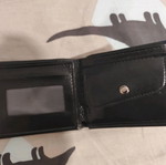Leather wallet black like new