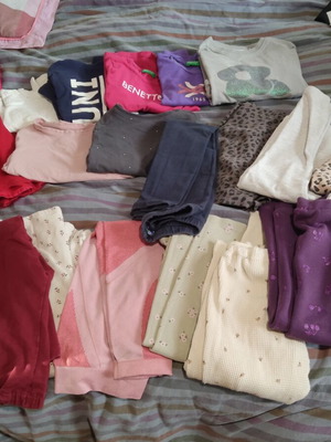 Girls' clothing pack used, 4-6 years, over 40 pieces, multicolor