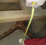 Wooden table base