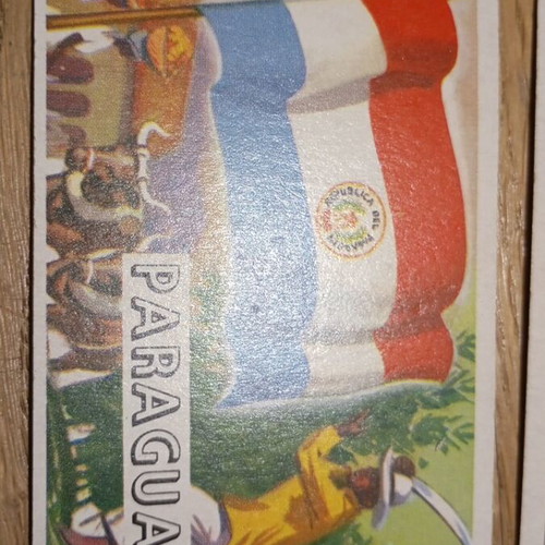 Old stickers with flags used