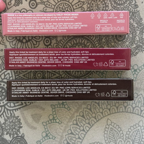 Rhode Peptide Lip Tints new