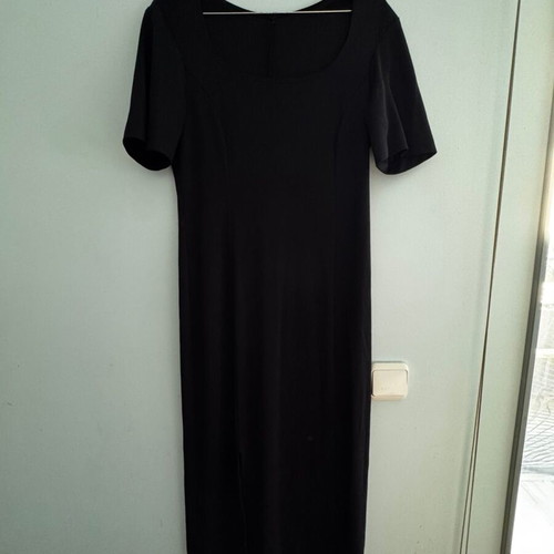 Midi dress, black, elastic, size M
