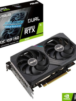Asus Nvidia GeForce RTX 3060 12GB GDDR6 Dual V2 OC κάρτα γραφικών