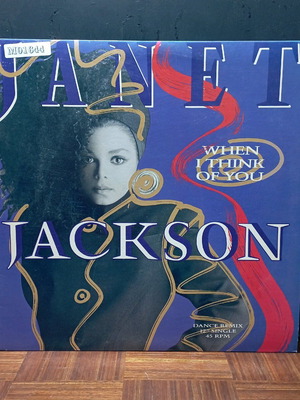 Janet Jackson When I Think Of You record like new, electronic