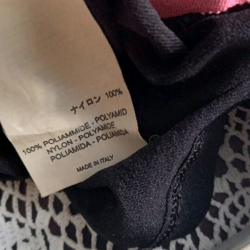 Vintage Guess top like new, black with pink crystals, elastic fabric