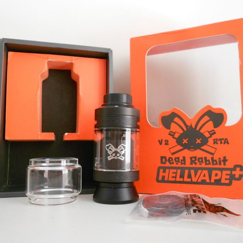 Hellvape Dead Rabbit V2 RTA new, black, 25mm, 2ml (5ml with bubble glass)