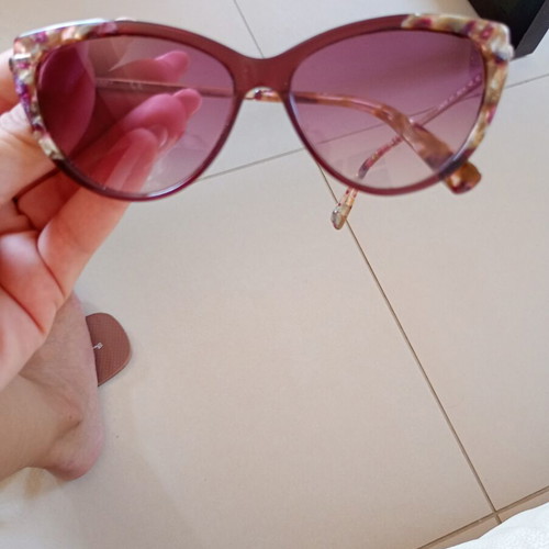 Longchamp LO637S Cat Eye Sunglasses like new, ruby color