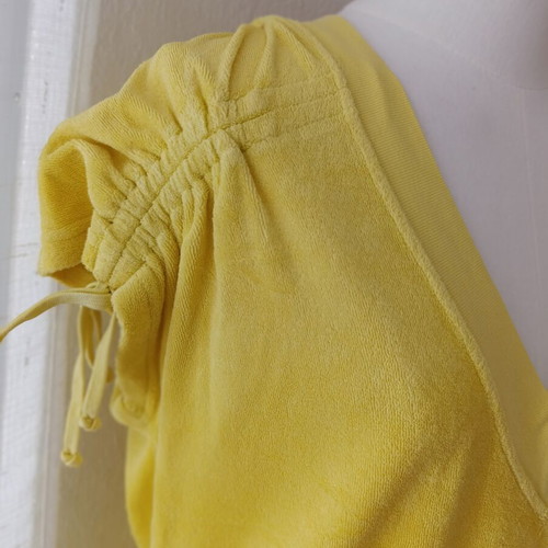 Juicy Couture velour beach dress tunic like new, yellow, size L