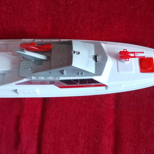 Antique Coast-Guard Italy toy ship 1985-1990 new, 50 cm