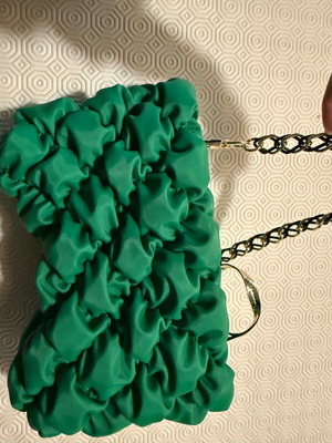 Frnc shoulder bag fabric green new