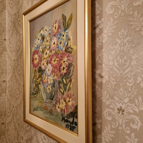 Painting by Greek artist like new, dimensions 49cm x 39cm