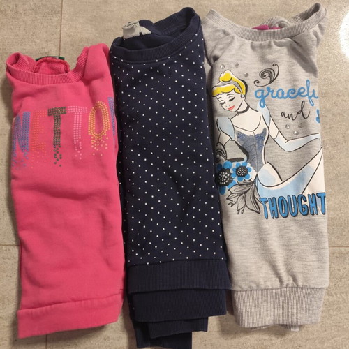 Sweatshirts pack of 3 used for 4-5 years, Benetton, H&M, Disney