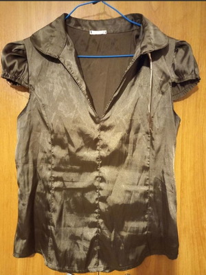 Women's satin blouse used, size S, with inner zipper