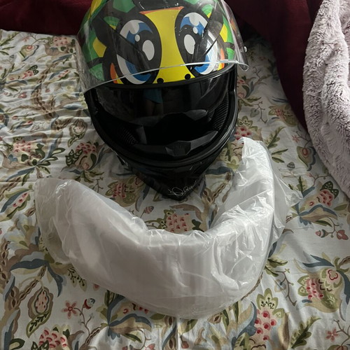 AGV K3 helmet like new with clear and tinted visors and intercom