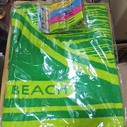 Beach towel velour jacquard 420 gsm 87x165 cm 100% cotton new