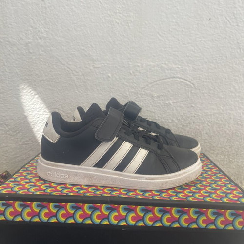 Adidas athletic shoes size 30 used, black