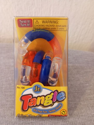 Tangle Jr. Sparkle Clear Multi-color Retro Fidget Toy 2011