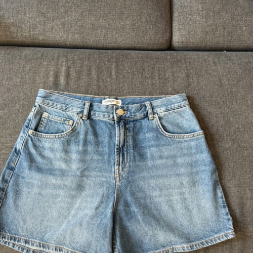 Pull & Bear blue denim shorts, size L