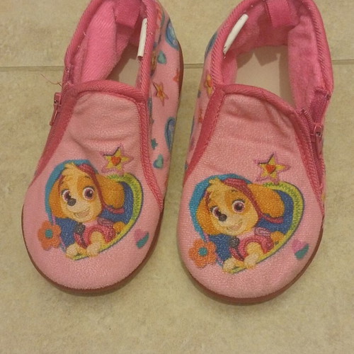 Paw Patrol winter slippers Parex size 26 like new, pink multicolor