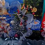  Συλλογή : χριστουγεννιάτικα πιάτα Mikasa Crystal/Walther Glas "Christmas Story" Germany 1980.