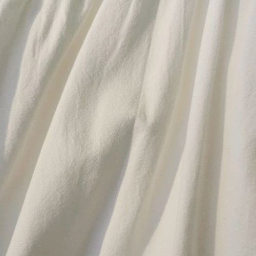 White kaftan dress like new with puff sleeves and V neckline, XS
