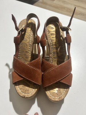 Sam Edelman sandals size 37 like new, brown