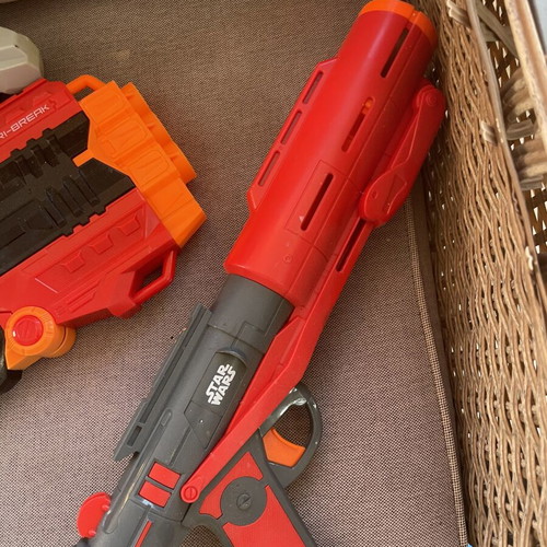 Nerf toy guns set of 7 used, very good condition