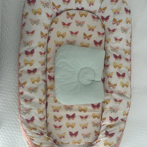 Baby nest with pillow used