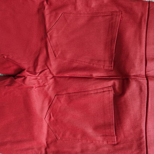 Pull & Bear faux leather pants new, red, size S