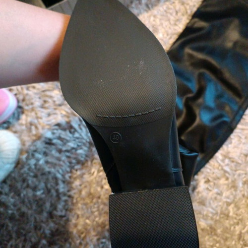 Knee-high boots new, black, size 40