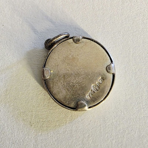 Ilias Lalaounis 18K Gold and 925 Silver Pendant 2007 Disc of Phaistos like new