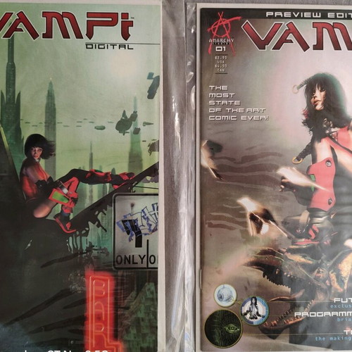 Vampi Digital Preview + #1 comic mint condition