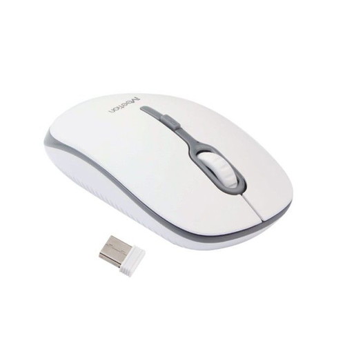 Meetion MT-R547 wireless mouse white and gray, new