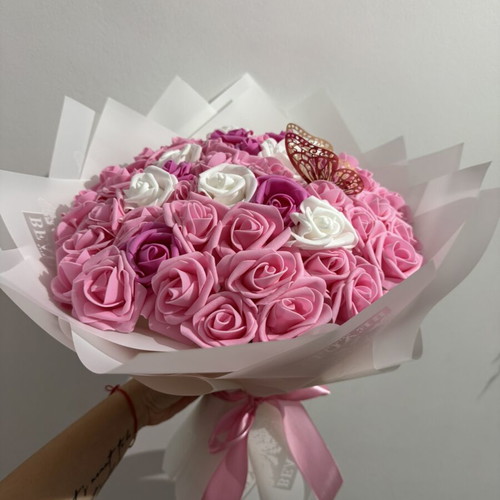 Eternal bouquet of 51 roses