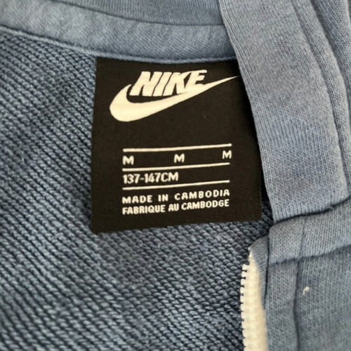 Nike hoodie with hood used, navy blue, size medium kids