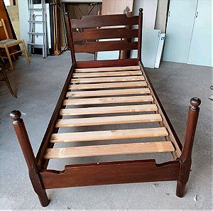 Κρεβάτι μονό με τάβλες 190*90