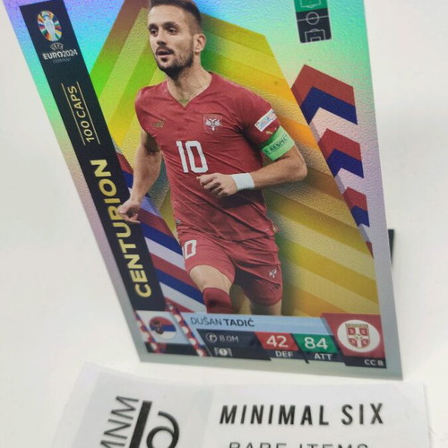 Dusan Tadic Centurion 100 Caps collectible card like new, Topps Euro 2024
