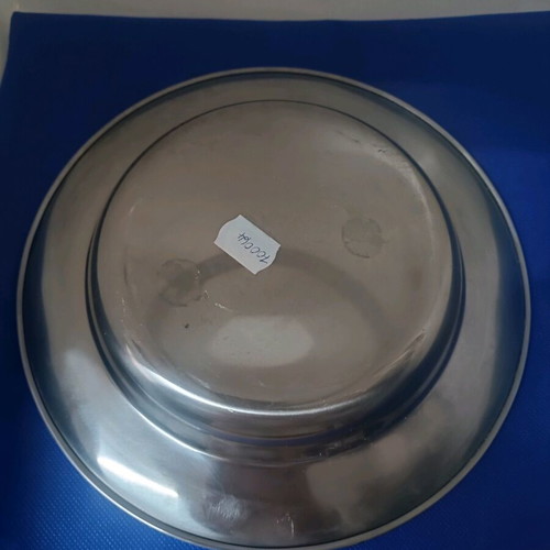Stainless steel deep plate new with design in center