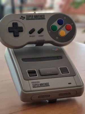 3D Printed Βάση Κονσόλας και Χειριστηρίου για SNES Mini καινούργια με Cable Management