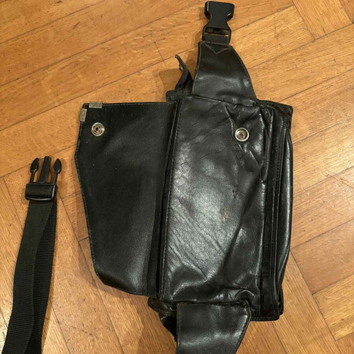 Pierre Cardin leather waist bag used, genuine leather
