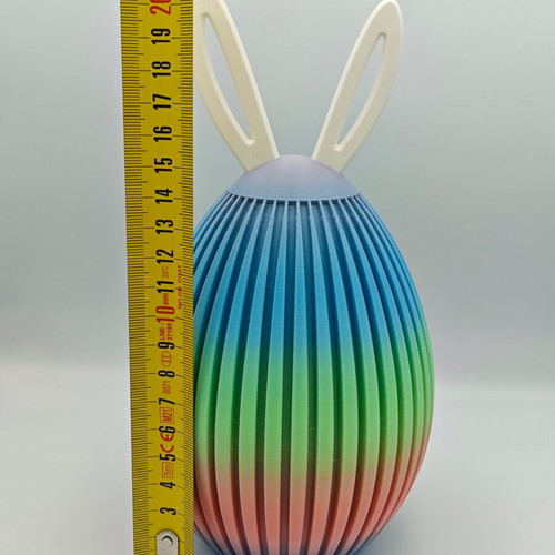 3D Printed Πασχαλινό Αυγό "Bunny" με Αυτάκια καινούργιο, κουμπαράς 21cm