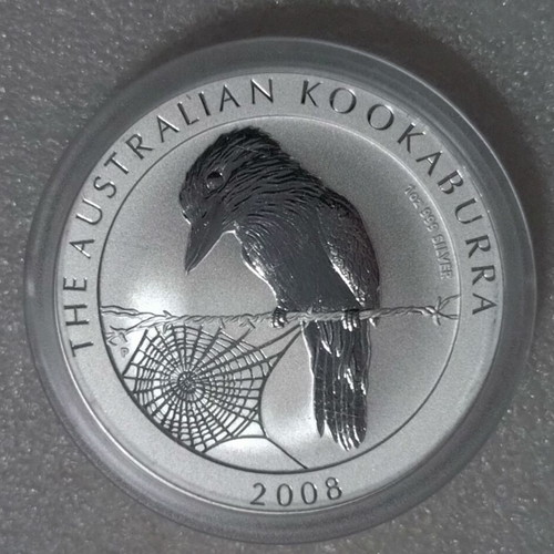 Silver Australian Kookaburra 1oz 2008 coin new